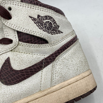 【現状渡し品】【メンズ/レディース】 NIKE × A MA MANIERE ナイキ×アママニエール DO7097-100 AIR JORDAN 1 RETRO HIGH OG エア ジョーダン ワン レトロ ハイ オリジナル スニーカー シューズ 靴 160-251118-cs-06-izu サイズ：25cm カラー：SAIL/BURGUNDY CRUSH 万代Net店