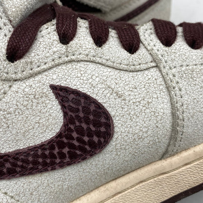 【現状渡し品】【メンズ/レディース】 NIKE × A MA MANIERE ナイキ×アママニエール DO7097-100 AIR JORDAN 1 RETRO HIGH OG エア ジョーダン ワン レトロ ハイ オリジナル スニーカー シューズ 靴 160-251118-cs-06-izu サイズ：25cm カラー：SAIL/BURGUNDY CRUSH 万代Net店