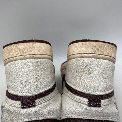 【現状渡し品】【メンズ/レディース】 NIKE × A MA MANIERE ナイキ×アママニエール DO7097-100 AIR JORDAN 1 RETRO HIGH OG エア ジョーダン ワン レトロ ハイ オリジナル スニーカー シューズ 靴 160-251118-cs-06-izu サイズ：25cm カラー：SAIL/BURGUNDY CRUSH 万代Net店