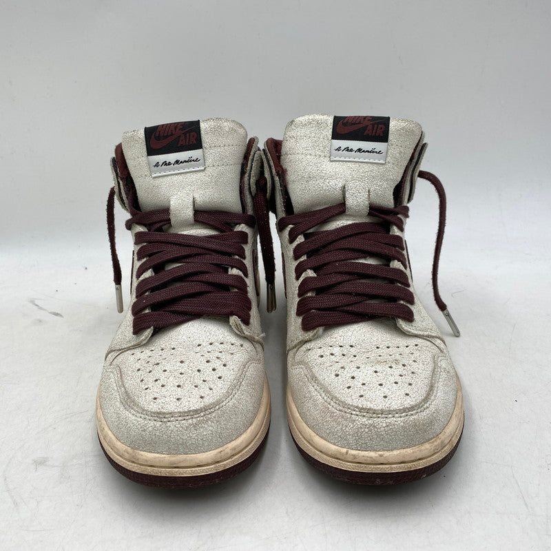 【現状渡し品】【メンズ/レディース】 NIKE × A MA MANIERE ナイキ×アママニエール DO7097-100 AIR JORDAN 1 RETRO HIGH OG エア ジョーダン ワン レトロ ハイ オリジナル スニーカー シューズ 靴 160-251118-cs-06-izu サイズ：25cm カラー：SAIL/BURGUNDY CRUSH 万代Net店