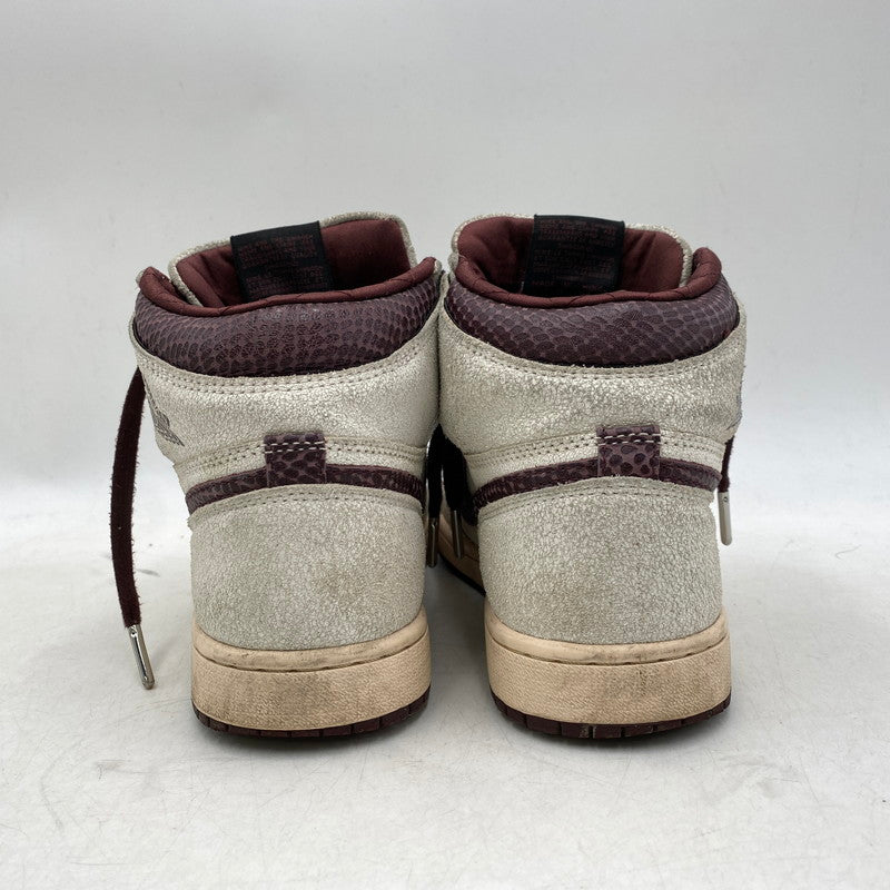 【現状渡し品】【メンズ/レディース】 NIKE × A MA MANIERE ナイキ×アママニエール DO7097-100 AIR JORDAN 1 RETRO HIGH OG エア ジョーダン ワン レトロ ハイ オリジナル スニーカー シューズ 靴 160-251118-cs-06-izu サイズ：25cm カラー：SAIL/BURGUNDY CRUSH 万代Net店