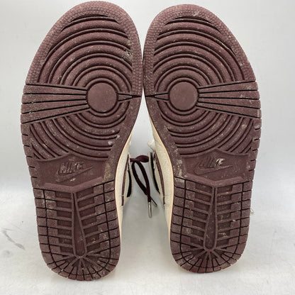 【現状渡し品】【メンズ/レディース】 NIKE × A MA MANIERE ナイキ×アママニエール DO7097-100 AIR JORDAN 1 RETRO HIGH OG エア ジョーダン ワン レトロ ハイ オリジナル スニーカー シューズ 靴 160-251118-cs-06-izu サイズ：25cm カラー：SAIL/BURGUNDY CRUSH 万代Net店