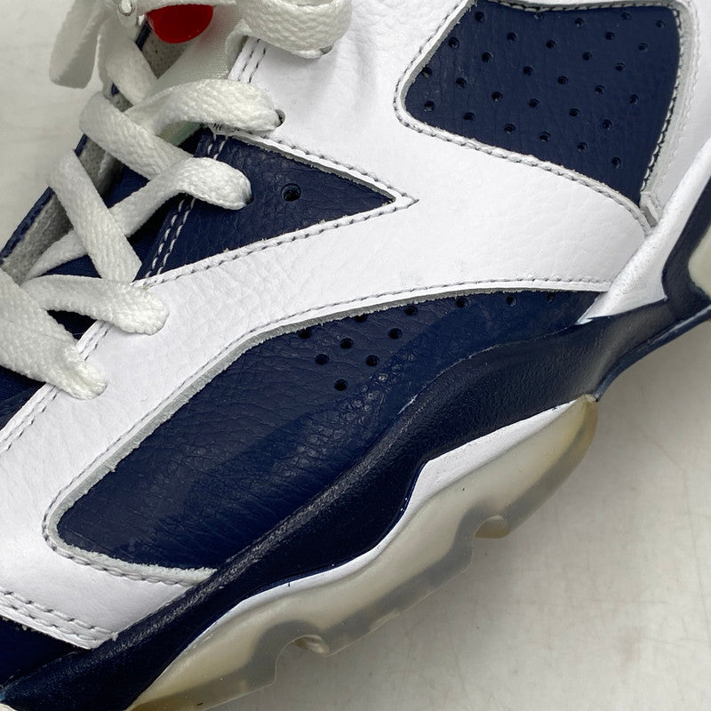 【中古品】【メンズ/レディース】 384664-130 AIR JORDAN 6 RETRO エアジョーダン6 レトロ スニーカー シューズ 靴 160-251118-cs-04-izu サイズ：26cm カラー：WHITE/MIDNIGHT NAVY-VRSTY RED 万代Net店