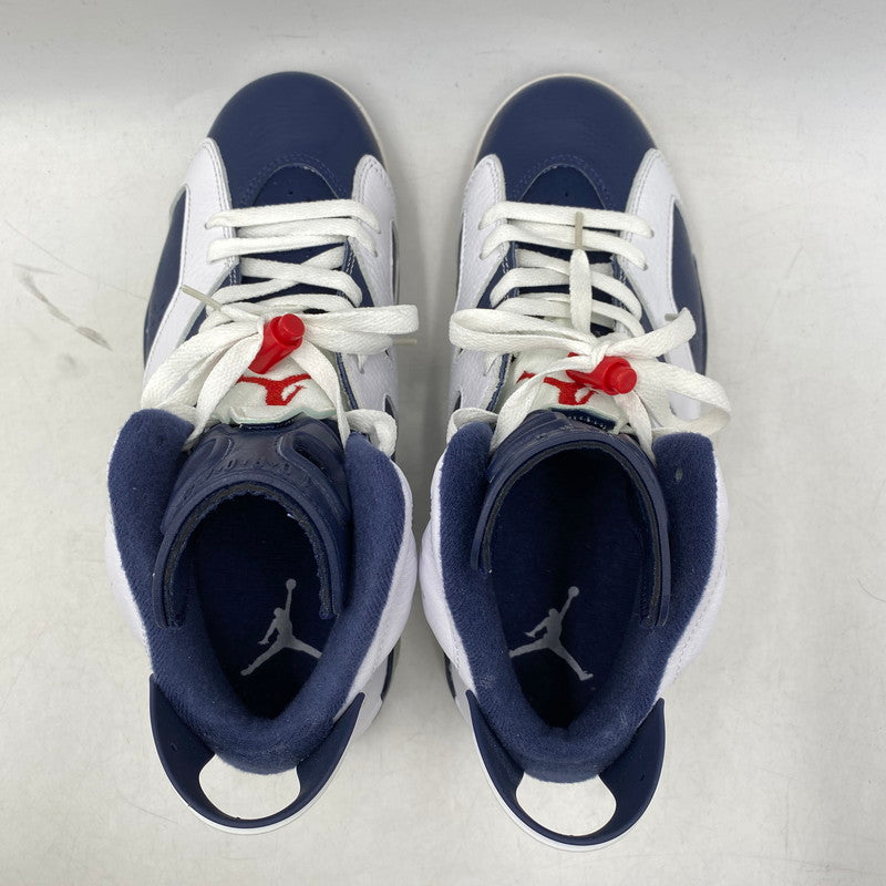 【中古品】【メンズ/レディース】 384664-130 AIR JORDAN 6 RETRO エアジョーダン6 レトロ スニーカー シューズ 靴 160-251118-cs-04-izu サイズ：26cm カラー：WHITE/MIDNIGHT NAVY-VRSTY RED 万代Net店