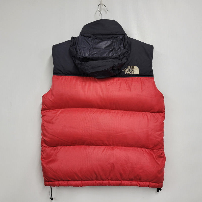 【中古品】【メンズ】 THE NORTH FACE ザ・ノースフェイス NF002YO 90S NUPTSE VEST ヌプシ ベスト 144-251117-cs-25-izu サイズ：M カラー：レッド 万代Net店