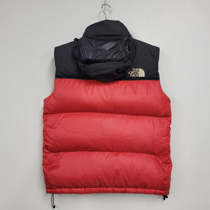 【中古品】【メンズ】 THE NORTH FACE ザ・ノースフェイス NF002YO 90S NUPTSE VEST ヌプシ ベスト 144-251117-cs-25-izu サイズ：M カラー：レッド 万代Net店