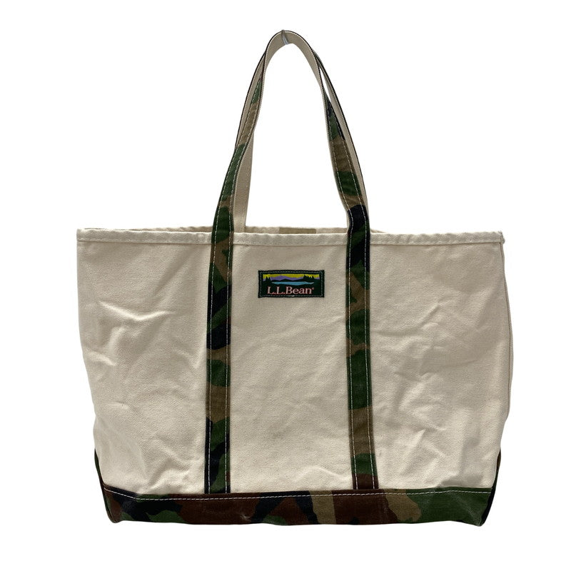 【中古品】【メンズ/レディース】 L.L.Bean エルエルビーン 525376 USA製 24AW BOTE&TOTE HANDLE LARGE ボートアンドトート ハンドル ラージ カバン 鞄 188-251118-cs-10-izu カラー：アイボリー 万代Net店