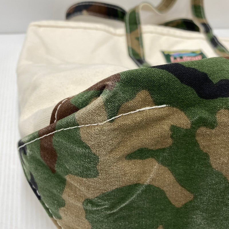 【中古品】【メンズ/レディース】 L.L.Bean エルエルビーン 525376 USA製 24AW BOTE&TOTE HANDLE LARGE ボートアンドトート ハンドル ラージ カバン 鞄 188-251118-cs-10-izu カラー：アイボリー 万代Net店