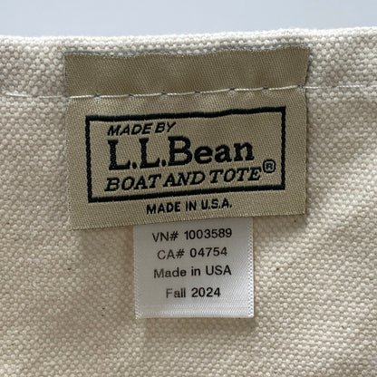 【中古品】【メンズ/レディース】 L.L.Bean エルエルビーン 525376 USA製 24AW BOTE&TOTE HANDLE LARGE ボートアンドトート ハンドル ラージ カバン 鞄 188-251118-cs-10-izu カラー：アイボリー 万代Net店