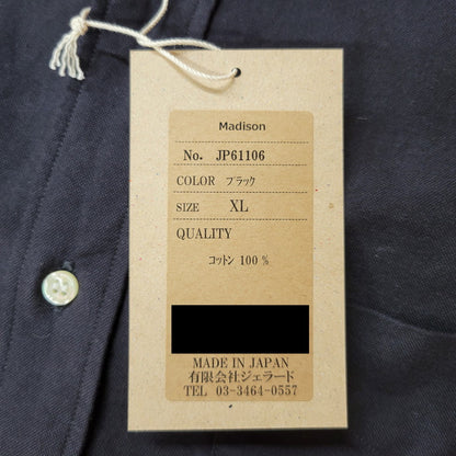 【中古美品】【メンズ】 JELADO ジェラード JP61106 MADISON BD SHIRT マディソン ボタンダウン シャツ トップス 長袖 145-251117-cs-21-izu サイズ：XL カラー：ブラック 万代Net店