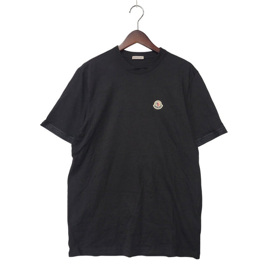 【中古品】【メンズ】 MONCLER モンクレール MAGLIA T-SHIRT G20918C00026 マグリア Tシャツ 半袖 トップス 141-251118-as-02-izu サイズ：L カラー：ブラック 万代Net店