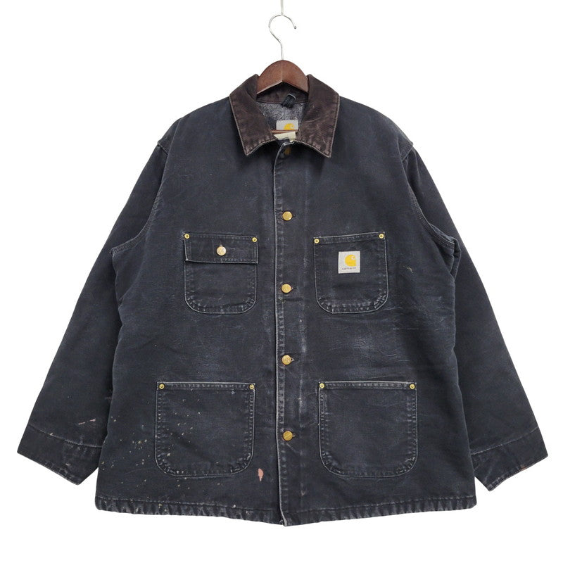 【中古品】【メンズ】 Carhartt カーハート C01 BLK メキシコ製 2010年製 BLANKET LINER DUCK CHORE COAT ブランケット ライナー ダック チョア コート アウター 146-251117-cs-28-izu サイズ：44 カラー：ブラック 万代Net店