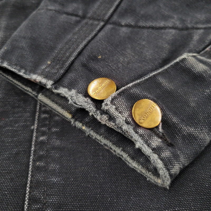 【中古品】【メンズ】 Carhartt カーハート C01 BLK メキシコ製 2010年製 BLANKET LINER DUCK CHORE COAT ブランケット ライナー ダック チョア コート アウター 146-251117-cs-28-izu サイズ：44 カラー：ブラック 万代Net店