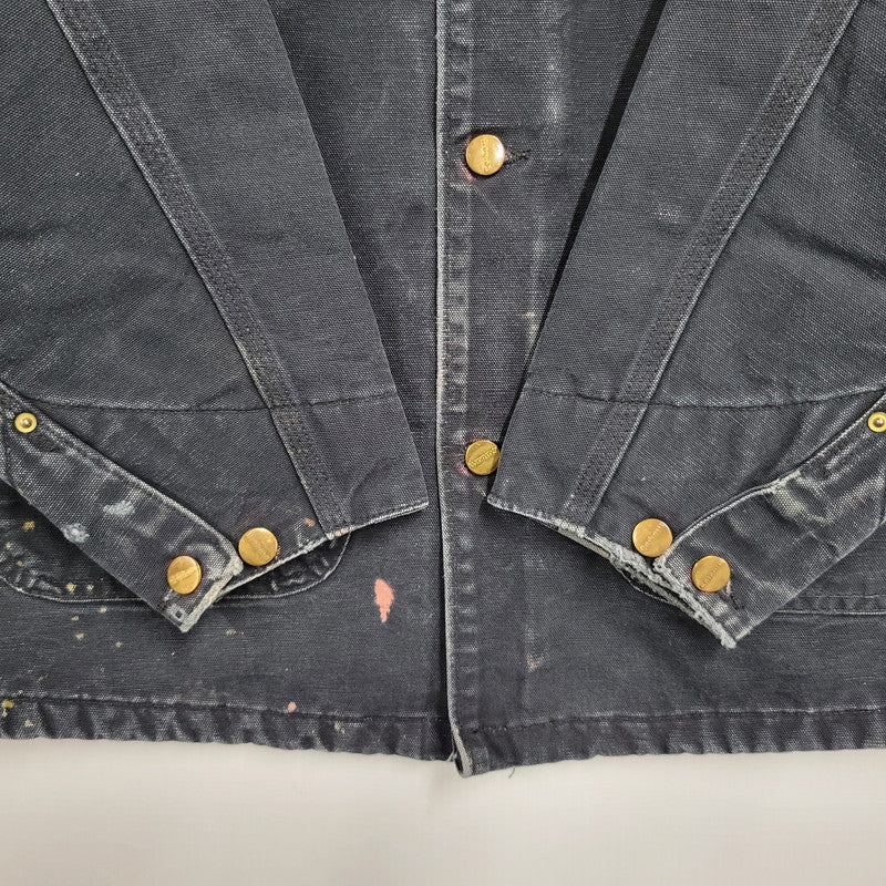 【中古品】【メンズ】 Carhartt カーハート C01 BLK メキシコ製 2010年製 BLANKET LINER DUCK CHORE COAT ブランケット ライナー ダック チョア コート アウター 146-251117-cs-28-izu サイズ：44 カラー：ブラック 万代Net店