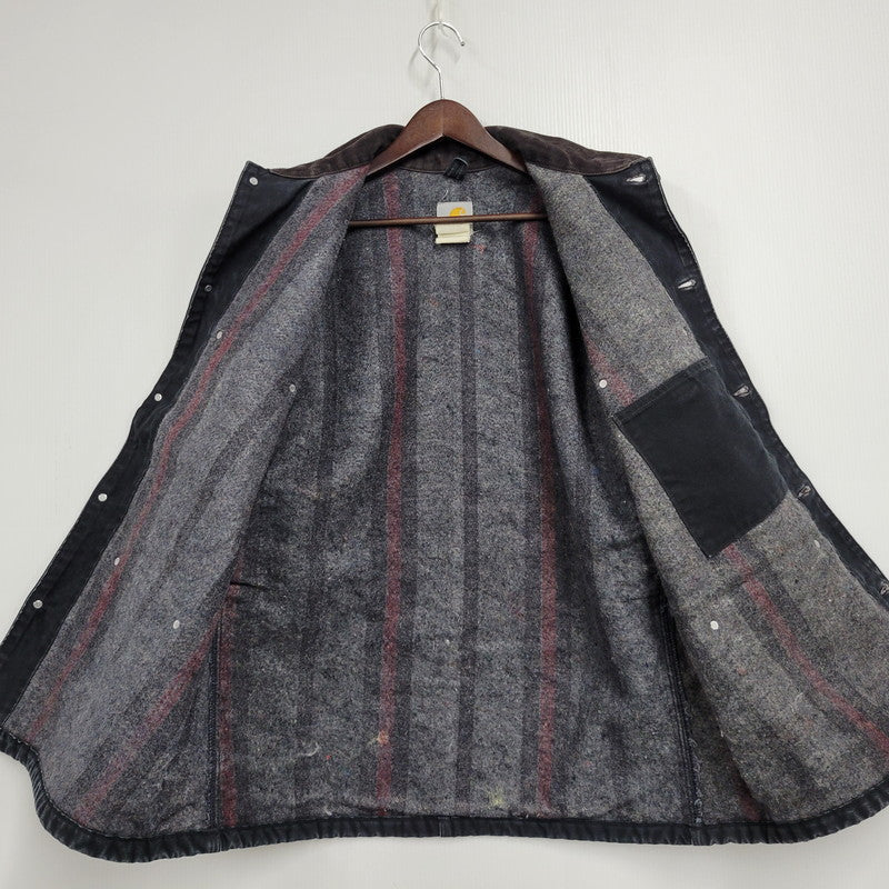 【中古品】【メンズ】 Carhartt カーハート C01 BLK メキシコ製 2010年製 BLANKET LINER DUCK CHORE COAT ブランケット ライナー ダック チョア コート アウター 146-251117-cs-28-izu サイズ：44 カラー：ブラック 万代Net店