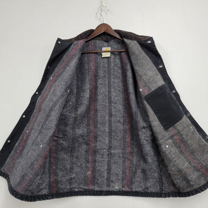 【中古品】【メンズ】 Carhartt カーハート C01 BLK メキシコ製 2010年製 BLANKET LINER DUCK CHORE COAT ブランケット ライナー ダック チョア コート アウター 146-251117-cs-28-izu サイズ：44 カラー：ブラック 万代Net店