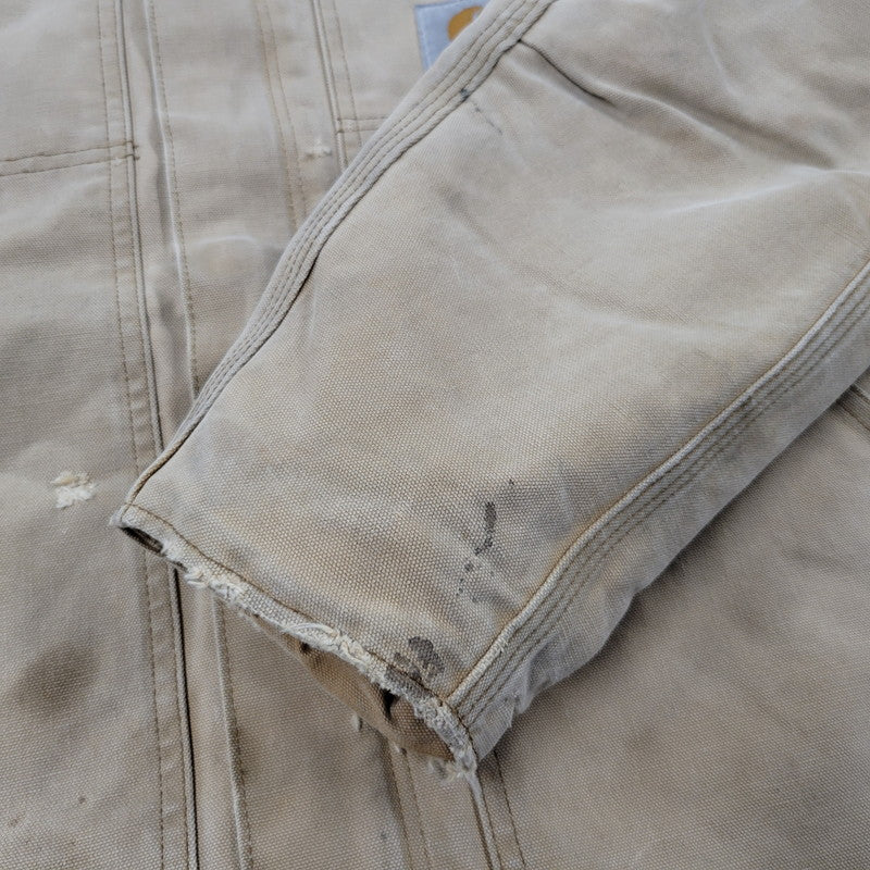 【現状渡し品】【メンズ】 CARHARTTジッパー QUILTING LINER DUCK TRADITIONAL COAT キルティング ライナー ダック トラディショナル コート アウター 146-251117-cs-27-izu サイズ：不明 カラー：ベージュ 万代Net店