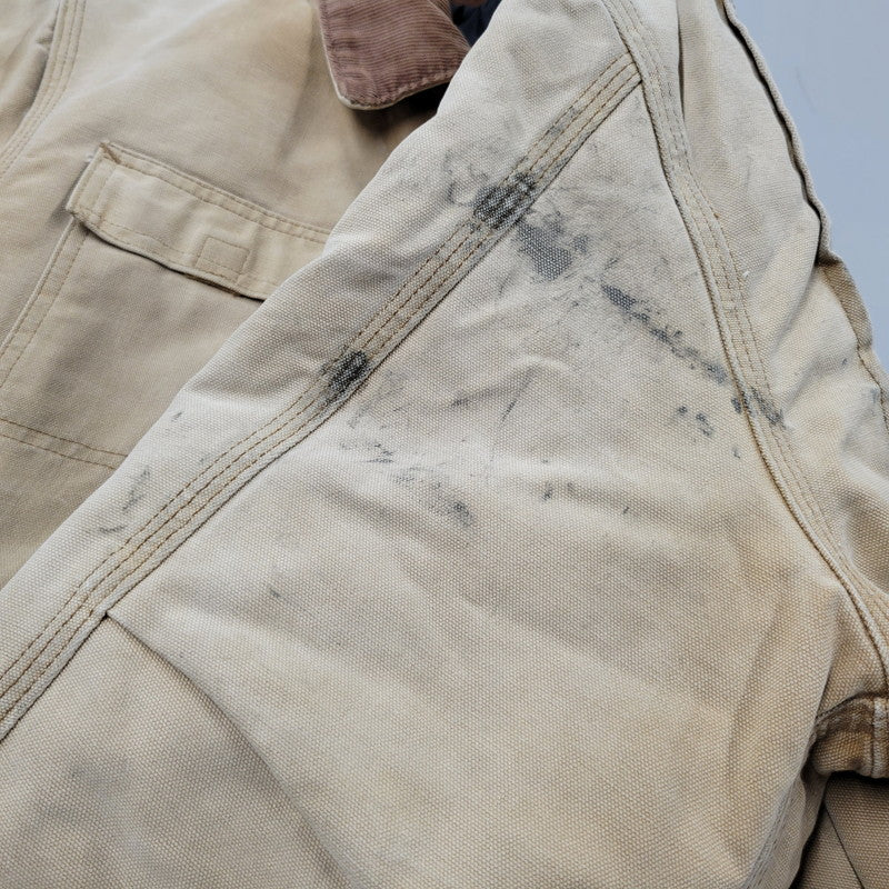 【現状渡し品】【メンズ】 CARHARTTジッパー QUILTING LINER DUCK TRADITIONAL COAT キルティング ライナー ダック トラディショナル コート アウター 146-251117-cs-27-izu サイズ：不明 カラー：ベージュ 万代Net店