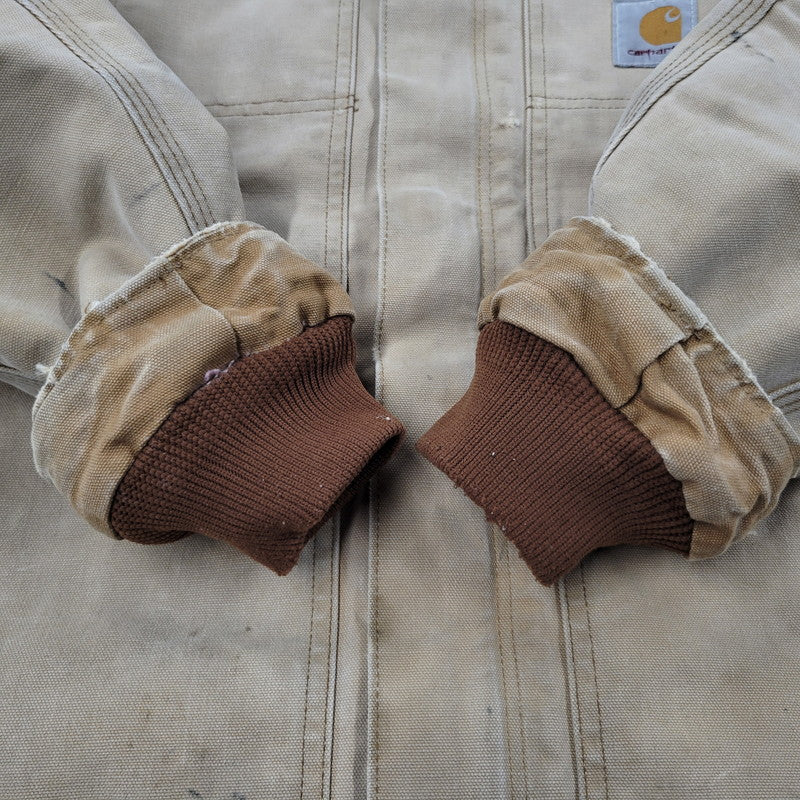 【現状渡し品】【メンズ】 CARHARTTジッパー QUILTING LINER DUCK TRADITIONAL COAT キルティング ライナー ダック トラディショナル コート アウター 146-251117-cs-27-izu サイズ：不明 カラー：ベージュ 万代Net店