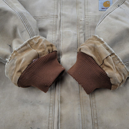 【現状渡し品】【メンズ】 CARHARTTジッパー QUILTING LINER DUCK TRADITIONAL COAT キルティング ライナー ダック トラディショナル コート アウター 146-251117-cs-27-izu サイズ：不明 カラー：ベージュ 万代Net店