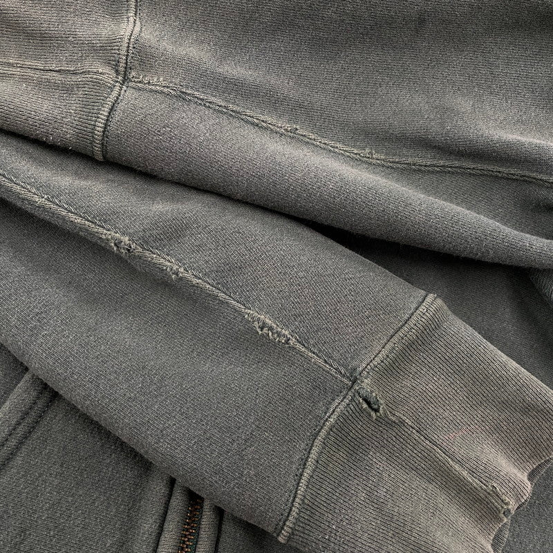 【現状渡し品】【メンズ】 Champion チャンピオン REVERSE WEAVE ZIP UP HOODED SWEATSHIRT リバースウィーブ ジップアップ フーデッド スウェットシャツ USA製 赤単色タグ復刻 パーカー 148-251123-as-15-izu サイズ：XL カラー：グリーン 万代Net店