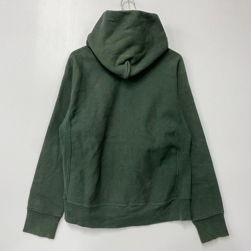 【現状渡し品】【メンズ】 Champion チャンピオン REVERSE WEAVE ZIP UP HOODED SWEATSHIRT リバースウィーブ ジップアップ フーデッド スウェットシャツ USA製 赤単色タグ復刻 パーカー 148-251123-as-15-izu サイズ：XL カラー：グリーン 万代Net店