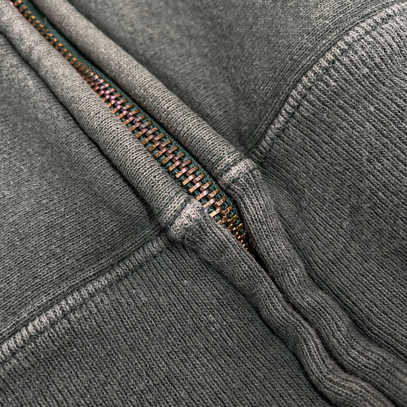 【現状渡し品】【メンズ】 Champion チャンピオン REVERSE WEAVE ZIP UP HOODED SWEATSHIRT リバースウィーブ ジップアップ フーデッド スウェットシャツ USA製 赤単色タグ復刻 パーカー 148-251123-as-15-izu サイズ：XL カラー：グリーン 万代Net店