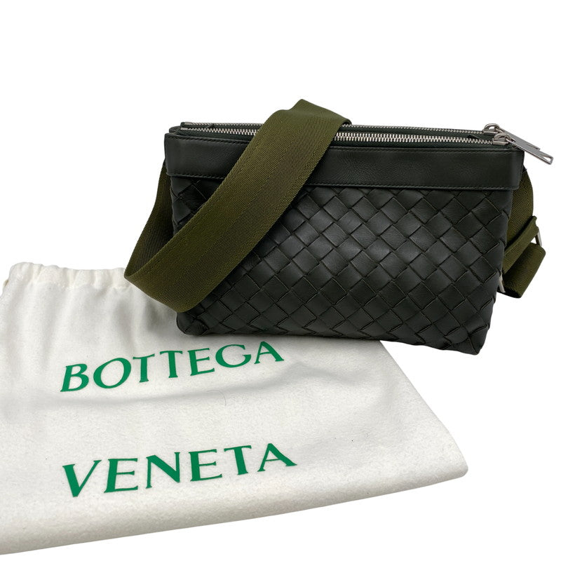 【中古品】【メンズ/レディース】 BOTTEGAVENETA ボッテガヴェネタ 651938 イントレチャート デュオ 2WAY ショルダーバッグ カバン 鞄 180-251118-cs-09-izu カラー：カーキ 万代Net店