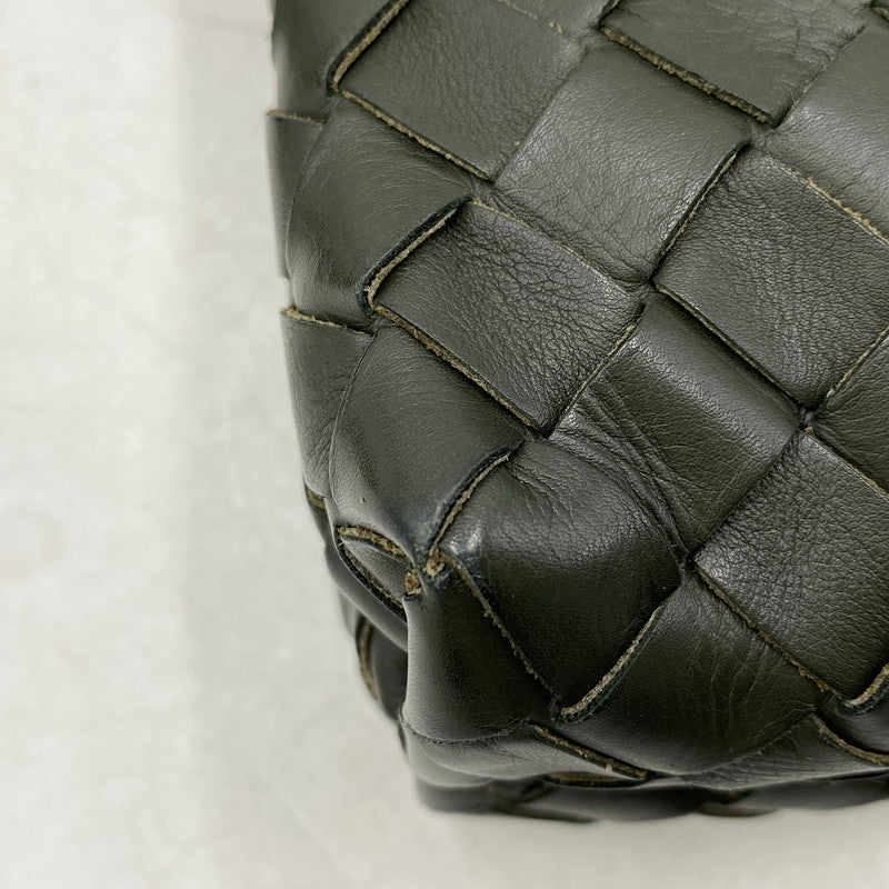 【中古品】【メンズ/レディース】 BOTTEGAVENETA ボッテガヴェネタ 651938 イントレチャート デュオ 2WAY ショルダーバッグ カバン 鞄 180-251118-cs-09-izu カラー：カーキ 万代Net店