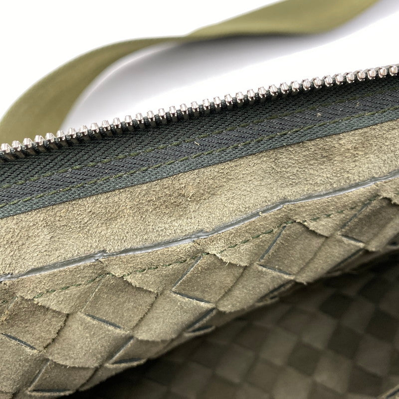 【中古品】【メンズ/レディース】 BOTTEGAVENETA ボッテガヴェネタ 651938 イントレチャート デュオ 2WAY ショルダーバッグ カバン 鞄 180-251118-cs-09-izu カラー：カーキ 万代Net店