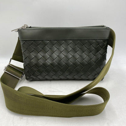 【中古品】【メンズ/レディース】 BOTTEGAVENETA ボッテガヴェネタ 651938 イントレチャート デュオ 2WAY ショルダーバッグ カバン 鞄 180-251118-cs-09-izu カラー：カーキ 万代Net店