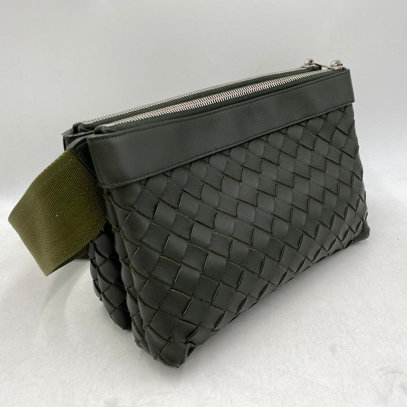 【中古品】【メンズ/レディース】 BOTTEGAVENETA ボッテガヴェネタ 651938 イントレチャート デュオ 2WAY ショルダーバッグ カバン 鞄 180-251118-cs-09-izu カラー：カーキ 万代Net店