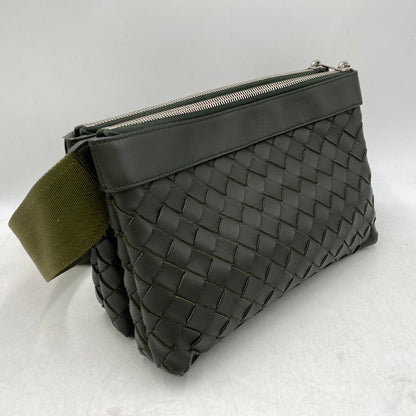 【中古品】【メンズ/レディース】 BOTTEGAVENETA ボッテガヴェネタ 651938 イントレチャート デュオ 2WAY ショルダーバッグ カバン 鞄 180-251118-cs-09-izu カラー：カーキ 万代Net店