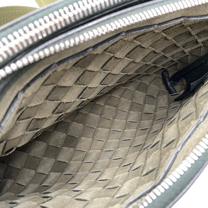 【中古品】【メンズ/レディース】 BOTTEGAVENETA ボッテガヴェネタ 651938 イントレチャート デュオ 2WAY ショルダーバッグ カバン 鞄 180-251118-cs-09-izu カラー：カーキ 万代Net店