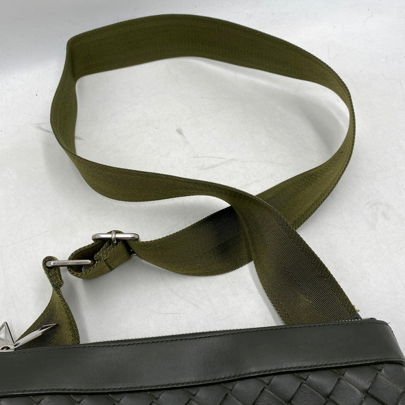 【中古品】【メンズ/レディース】 BOTTEGAVENETA ボッテガヴェネタ 651938 イントレチャート デュオ 2WAY ショルダーバッグ カバン 鞄 180-251118-cs-09-izu カラー：カーキ 万代Net店