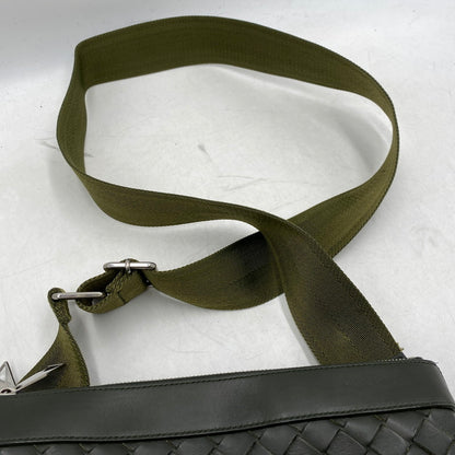 【中古品】【メンズ/レディース】 BOTTEGAVENETA ボッテガヴェネタ 651938 イントレチャート デュオ 2WAY ショルダーバッグ カバン 鞄 180-251118-cs-09-izu カラー：カーキ 万代Net店