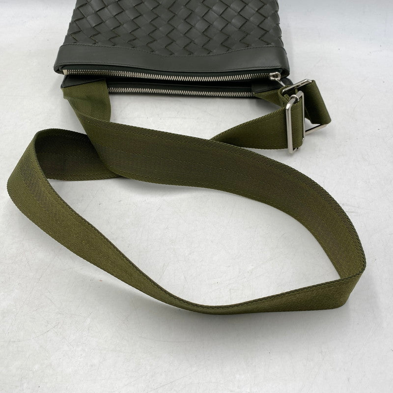 【中古品】【メンズ/レディース】 BOTTEGAVENETA ボッテガヴェネタ 651938 イントレチャート デュオ 2WAY ショルダーバッグ カバン 鞄 180-251118-cs-09-izu カラー：カーキ 万代Net店
