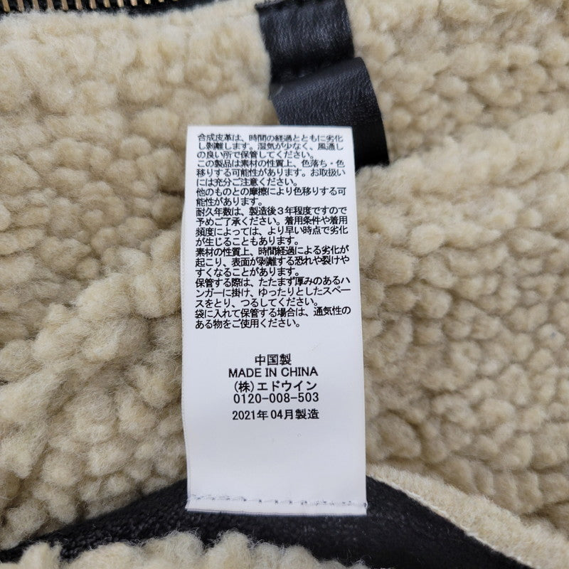 【中古品】【メンズ】 ALPHA INDUSTRIES アルファインダストリーズ FAKE MOUTON FLIGHT JACKET TA1548-075 フェイクムートン フライトジャケット アウター 145-251118-as-10-izu サイズ：L カラー：ブラック 万代Net店