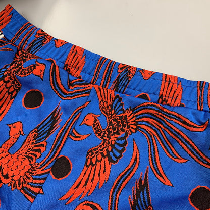 【中古品】【メンズ】 F952PA737930 国内正規 FLYING PHOENIX JACQUARD TRACK PANTS フライング フェニックス ジャガード トラックパンツ ズボン ボトムス 152-251118-ya-09-izu サイズ：S カラー：BLUE×RED 万代Net店