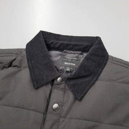【中古美品】【メンズ】 BRIXTON ブリクストン QUILTING JACKET 03287 キルティングジャケット アウター 142-251117-as-05-izu サイズ：L カラー：ブラック 万代Net店