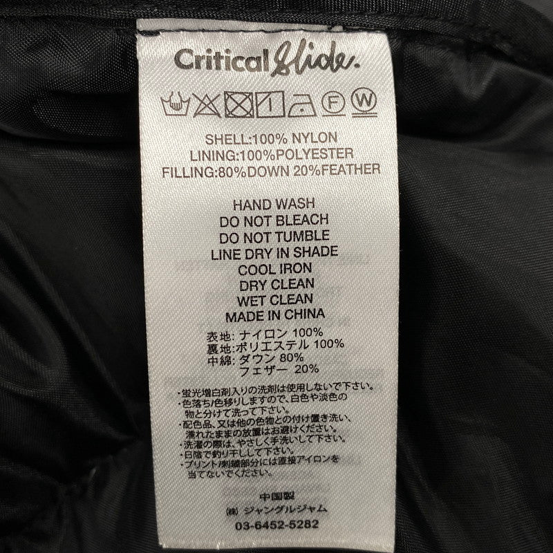 【中古品】【メンズ】 CRITICAL SLIDE クリティカルスライド DOWN JACKET ダウンジャケット アウター 147-251123-as-24-izu サイズ：M カラー：ブラック 万代Net店