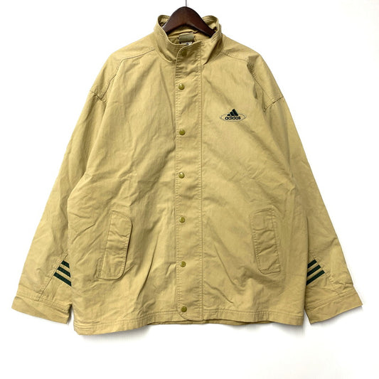 【中古品】【メンズ】 adidas アディダス NYLON JACKET ナイロンジャケット アウター 146-251123-as-21-izu サイズ：USA L カラー：ベージュ 万代Net店