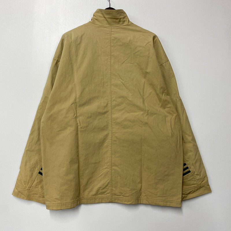【中古品】【メンズ】 adidas アディダス NYLON JACKET ナイロンジャケット アウター 146-251123-as-21-izu サイズ：USA L カラー：ベージュ 万代Net店