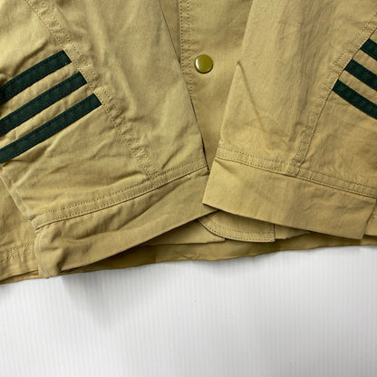 【中古品】【メンズ】 adidas アディダス NYLON JACKET ナイロンジャケット アウター 146-251123-as-21-izu サイズ：USA L カラー：ベージュ 万代Net店