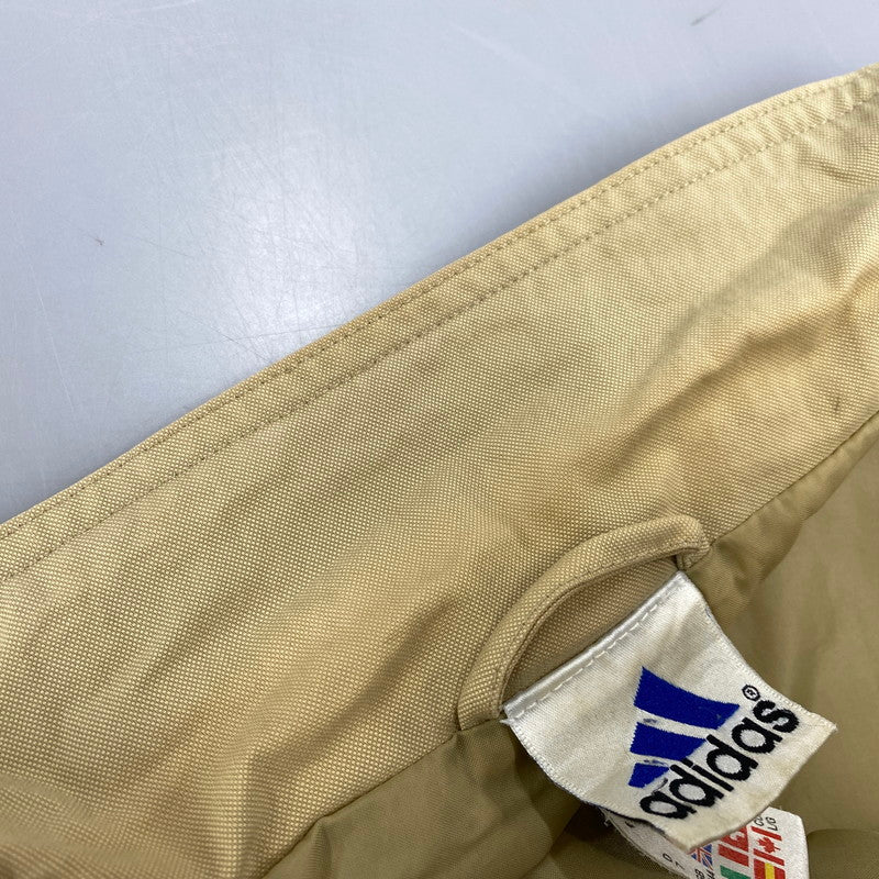 【中古品】【メンズ】 adidas アディダス NYLON JACKET ナイロンジャケット アウター 146-251123-as-21-izu サイズ：USA L カラー：ベージュ 万代Net店