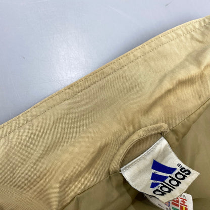 【中古品】【メンズ】 adidas アディダス NYLON JACKET ナイロンジャケット アウター 146-251123-as-21-izu サイズ：USA L カラー：ベージュ 万代Net店