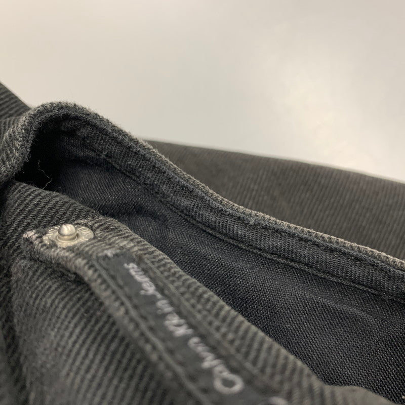 【中古品】【メンズ】 OLD CALVIN KLEIN オールド カルバンクライン WIDE TAPERED BLACK DENIM PANTS ワイドテーパード ブラックデニムパンツ メキシコ製 152-251125-as-26-izu サイズ：33 カラー：ブラック 万代Net店