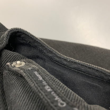 【中古品】【メンズ】 OLD CALVIN KLEIN オールド カルバンクライン WIDE TAPERED BLACK DENIM PANTS ワイドテーパード ブラックデニムパンツ メキシコ製 152-251125-as-26-izu サイズ：33 カラー：ブラック 万代Net店