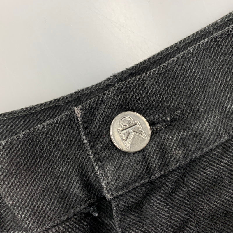 【中古品】【メンズ】 OLD CALVIN KLEIN オールド カルバンクライン WIDE TAPERED BLACK DENIM PANTS ワイドテーパード ブラックデニムパンツ メキシコ製 152-251125-as-26-izu サイズ：33 カラー：ブラック 万代Net店