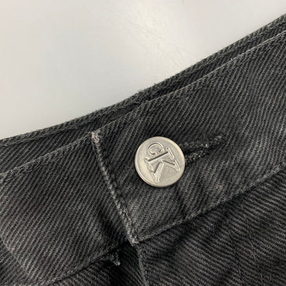【中古品】【メンズ】 OLD CALVIN KLEIN オールド カルバンクライン WIDE TAPERED BLACK DENIM PANTS ワイドテーパード ブラックデニムパンツ メキシコ製 152-251125-as-26-izu サイズ：33 カラー：ブラック 万代Net店